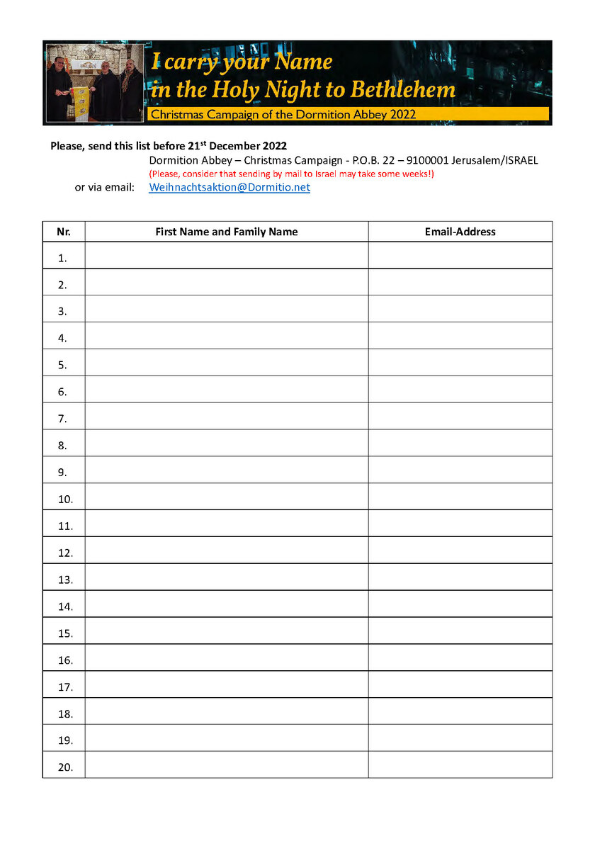 Weihnachtsaktion 2022 - Namensliste ENGLISCH (docx)