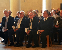 Georg Röwekamp (DVHL, Jerusalem), Heinz Thiel, Hermann-Josef Großimlinghaus und Rudolf Solzbacher (alle DVHL-Vorstand).