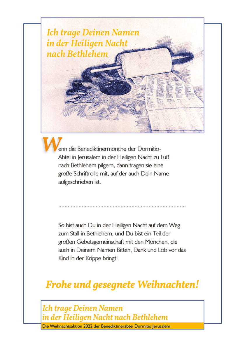 Weihnachtsaktion 2022 - Geschenkurkunde DEUTSCH (pdf)
