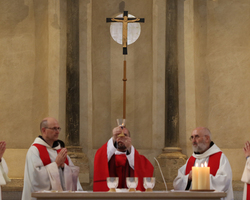 Primizmesse von Pater Josef in Groß St. Martin/Köln (Bildrechte bei Markus M. Brandt/Seminar St. Lambert)