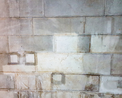 Detail der Wandreinigung (28. September 2018).