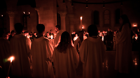 Feier der Osternacht in Tabgha