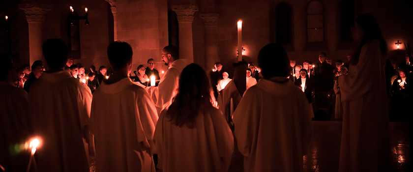 Feier der Osternacht in Tabgha