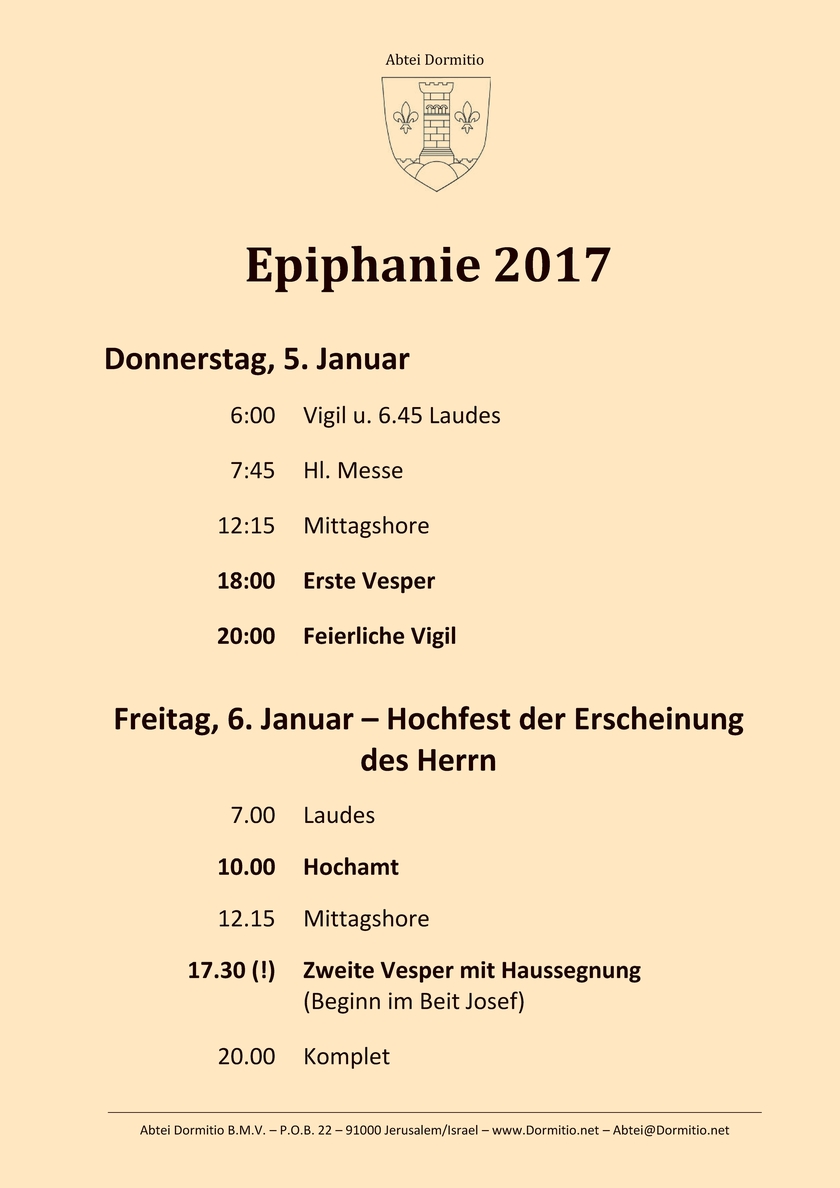 Weihnachten 2016 auf dem Zion
