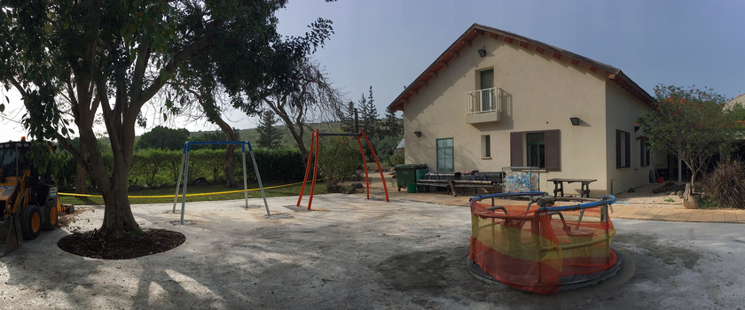 Die Spielplatz-Baustelle im Mai 2017.