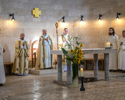 Dankvesper in der Brotvermehrungskirche.