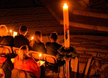 Osternacht 2017 in der Dormitio-Basilika.