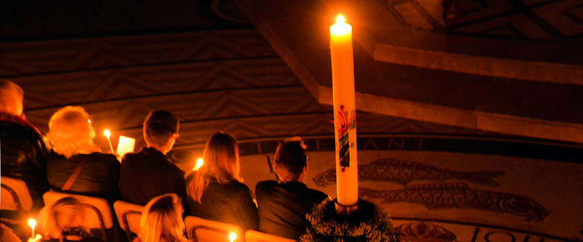 Osternacht 2017 in der Dormitio-Basilika.