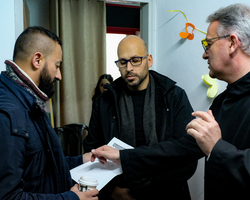 Besuch und Spendenübergabe bei Sounds of Palestine.