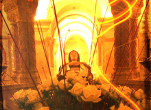 In the crypt of Dormition Abbey. In the crypt of Dormition Abbey.