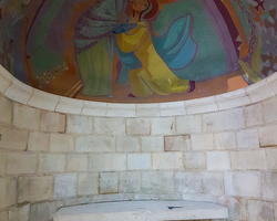 Seitenaltar mit dem Besuch Mariens bei Elisabeth (6. Dezember 2018).