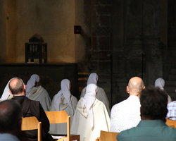 Primizmesse von Pater Josef in Groß St. Martin/Köln (Bildrechte bei Markus M. Brandt/Seminar St. Lambert)