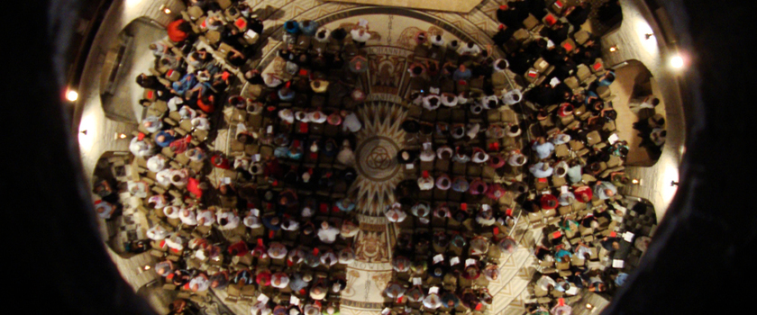 Gottesdienst in der Dormitio-Basilika
