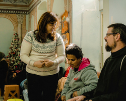 Zu Gast bei 'Ma'an Lil Hayat', einem Projekt der Arche-Bewegung.