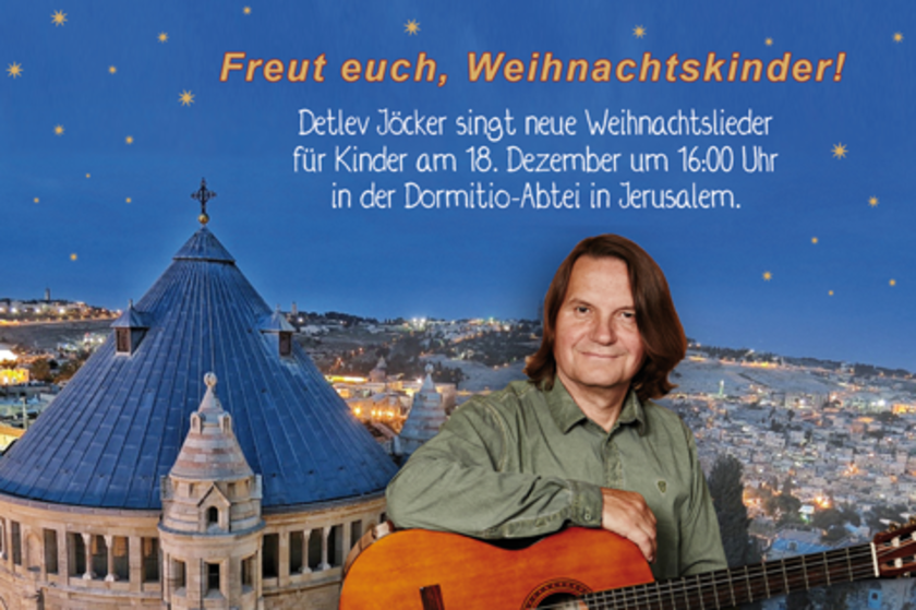 Weihnachtskonzert mit Detlev Jöcker in Jerusalem