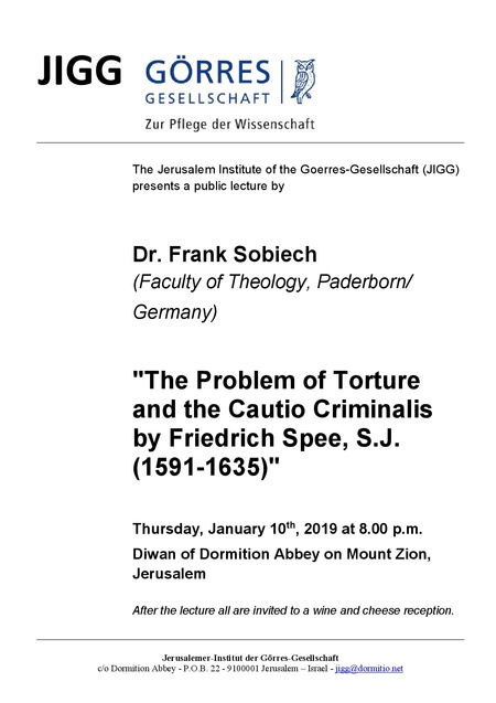 Görres-Lecture Dr. Sobiech