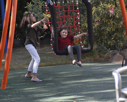 Zum Brotvermehrungsfest wurde der Spielplatz schon inoffiziell eingeweiht.