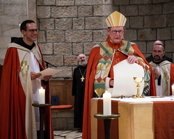 Dankvesper am Abend der Priesterweihe.