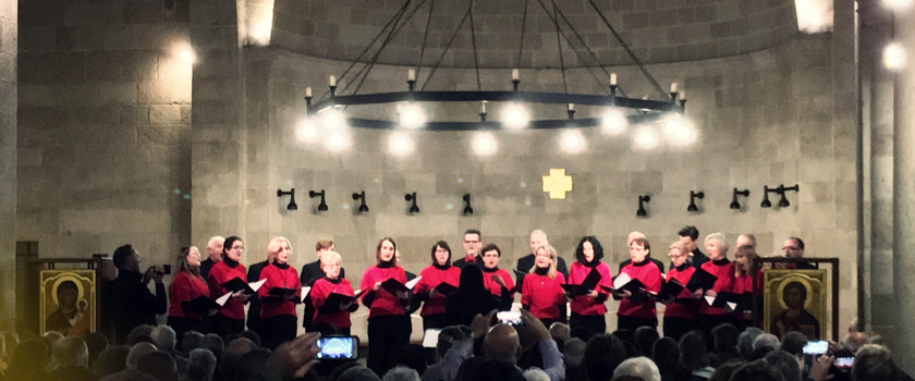 Chor-Festival in der Brotvermehrungskirche in Tabgha.